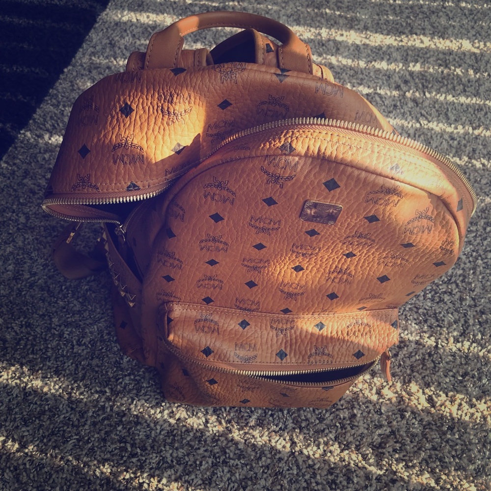 MCM Stark Side Stud Backpack